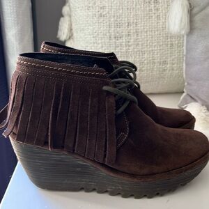 Fly London wedge booties
